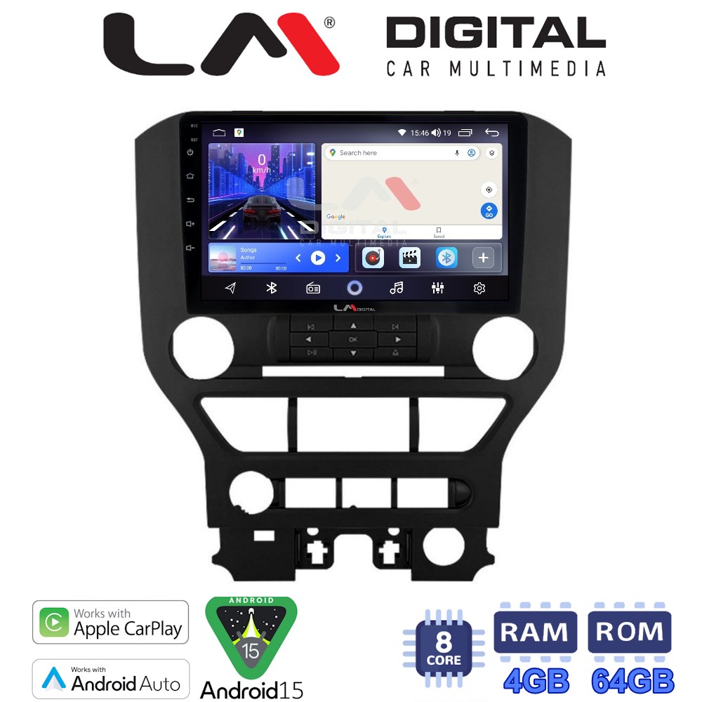 LM Digital - LM ZK8240 GPS Οθόνη OEM Multimedia Αυτοκινήτου για FORD MASTUNG  > 2015 (CarPlay/AndroidAuto/BT/GPS/WIFI)