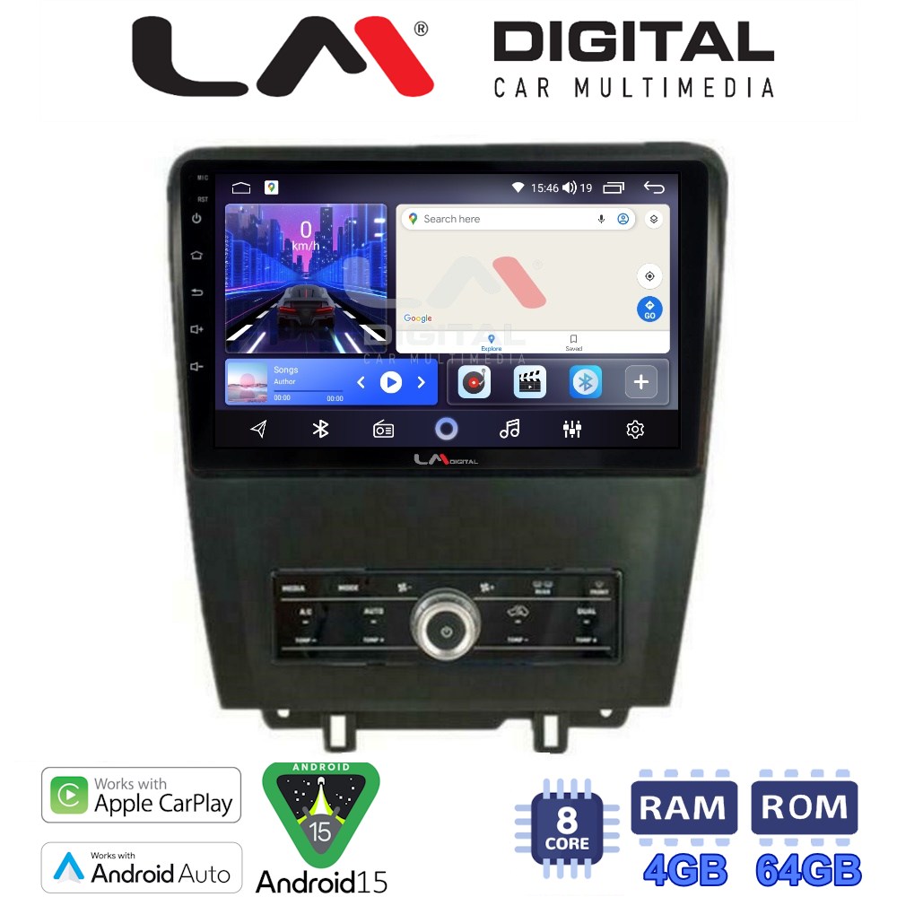 LM Digital - LM ZK8249 GPS Οθόνη OEM Multimedia Αυτοκινήτου για Ford Edge 2015>  (CarPlay/AndroidAuto/BT/GPS/WIFI)
