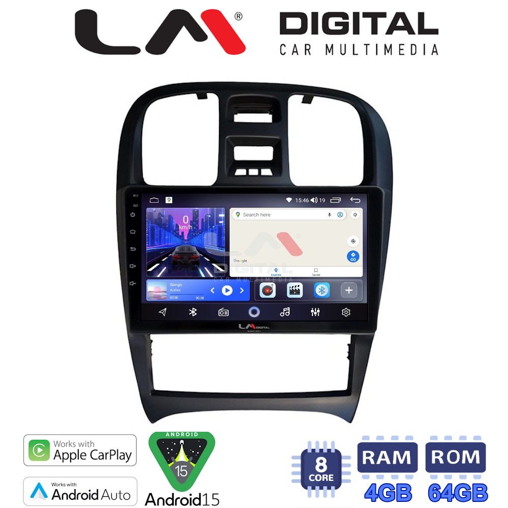 LM Digital - LM ZK8260 GPS Οθόνη OEM Multimedia Αυτοκινήτου για Hyundai Sonata 2000 > 2006 (CarPlay/AndroidAuto/BT/GPS/WIFI)