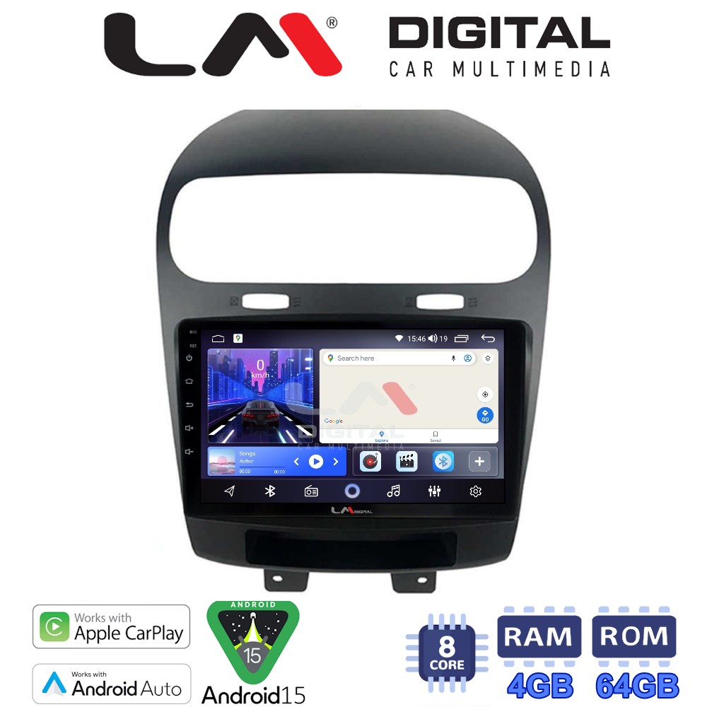 LM Digital - LM ZK8261 GPS Οθόνη OEM Multimedia Αυτοκινήτου για Fiat Freemont 2008> (CarPlay/AndroidAuto/BT/GPS/WIFI)
