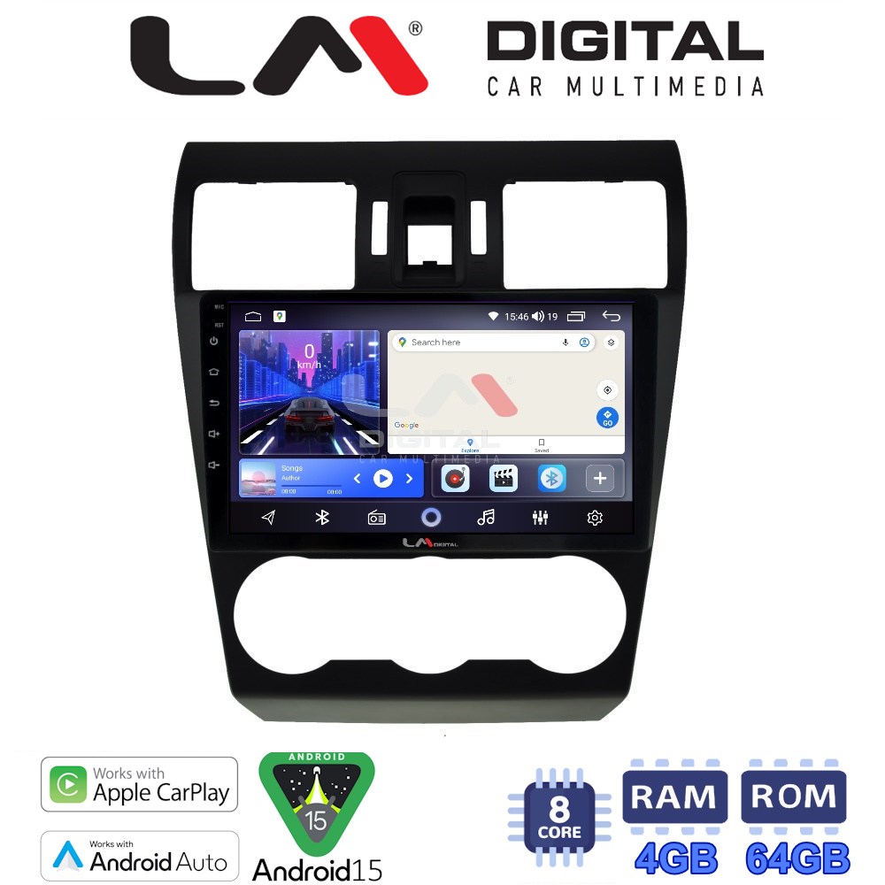 LM Digital - LM ZK8262 GPS Οθόνη OEM Multimedia Αυτοκινήτου για SUBARU IMPREZA-FORESTER 2013> (CarPlay/AndroidAuto/BT/GPS/WIFI)