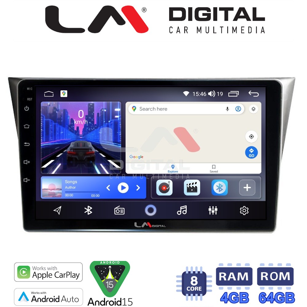 LM Digital - LM ZK8271 GPS Οθόνη OEM Multimedia Αυτοκινήτου για Subaru Impreza 2000 > 2007 (CarPlay/AndroidAuto/BT/GPS/WIFI)