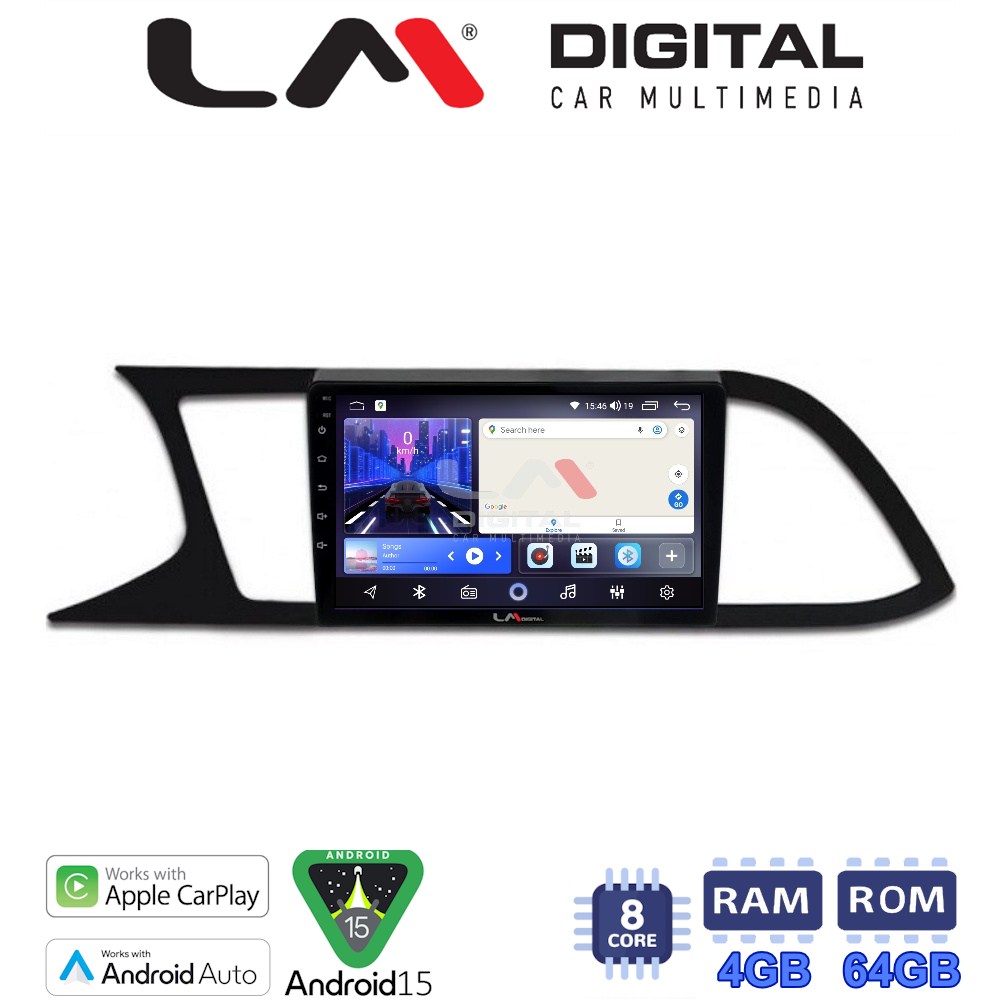 LM Digital - LM ZK8306 GPS Οθόνη OEM Multimedia Αυτοκινήτου για SEAT LEON 2012>  (CarPlay/AndroidAuto/BT/GPS/WIFI)