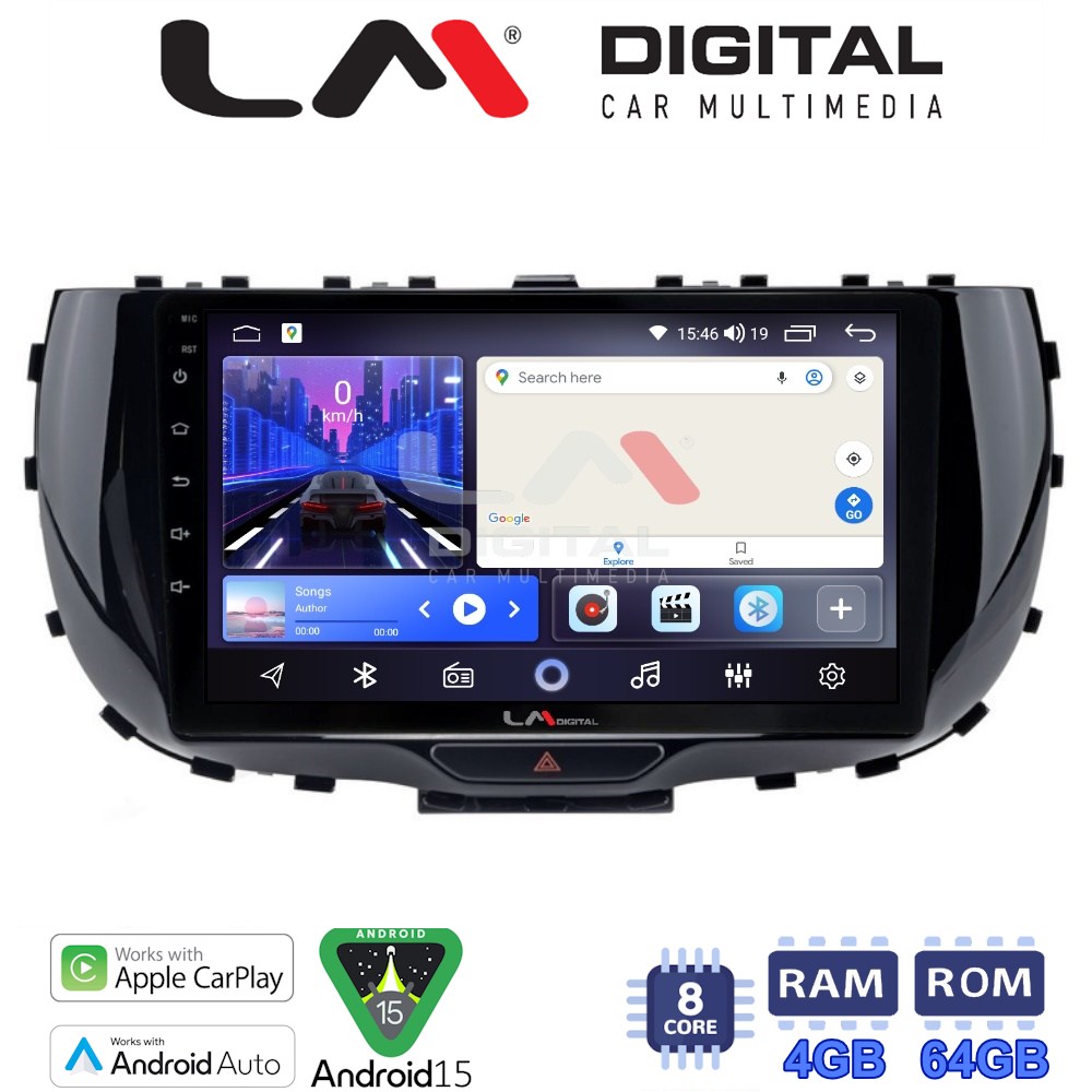 LM Digital - LM ZK8322 GPS Οθόνη OEM Multimedia Αυτοκινήτου για Kia Soul 2019 > (CarPlay/AndroidAuto/BT/GPS/WIFI)