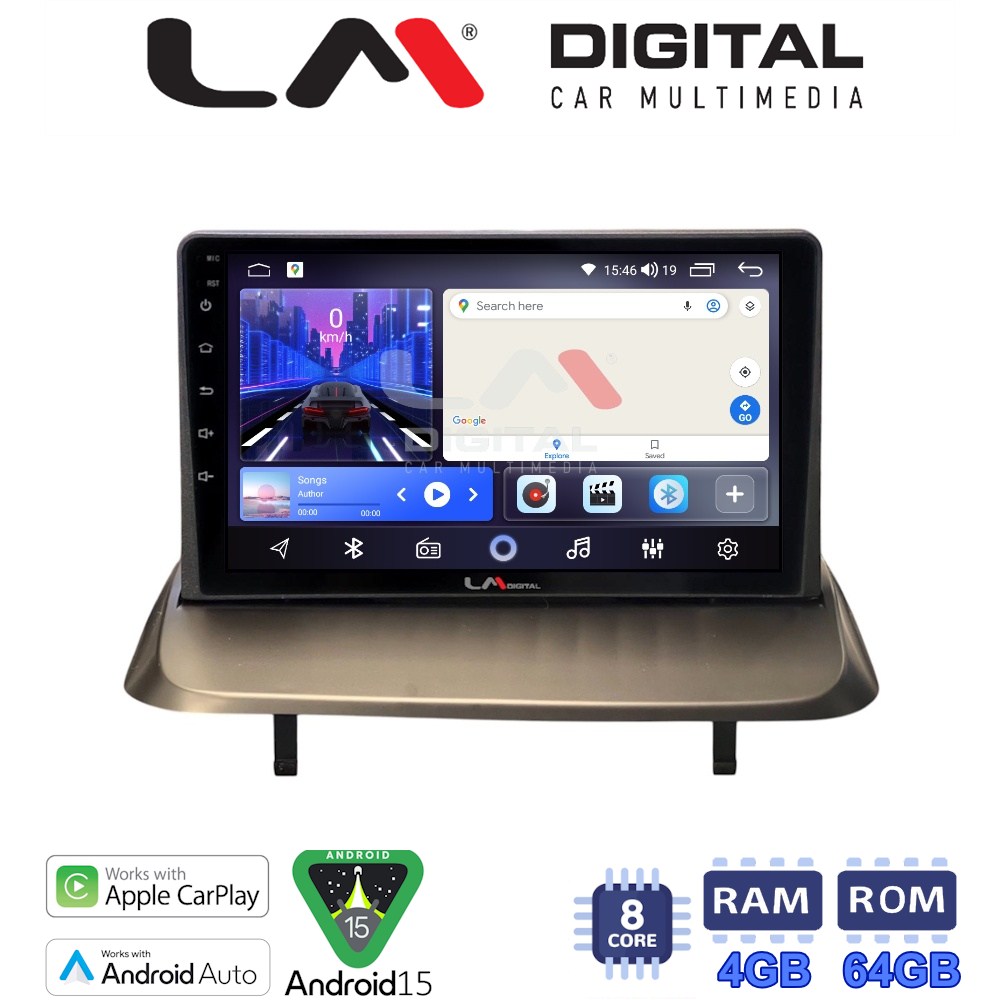 LM Digital - LM ZK8323UP GPS Οθόνη OEM Multimedia Αυτοκινήτου για Peugeot 3008 2009 > 2016 (CarPlay/AndroidAuto/BT/GPS/WIFI)