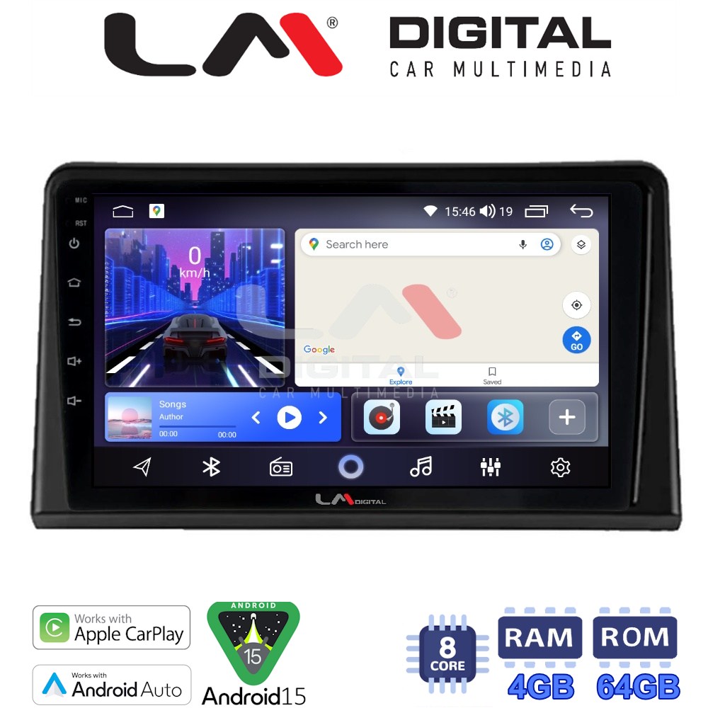 LM Digital - LM ZK8326 GPS Οθόνη OEM Multimedia Αυτοκινήτου για Renault Express 2023 > (CarPlay/AndroidAuto/BT/GPS/WIFI)