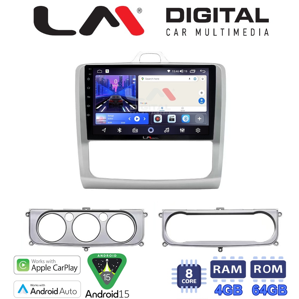 LM Digital - LM ZK8329 GPS Οθόνη OEM Multimedia Αυτοκινήτου για FORD FOCUS 2004>2012 (CarPlay/AndroidAuto/BT/GPS/WIFI)