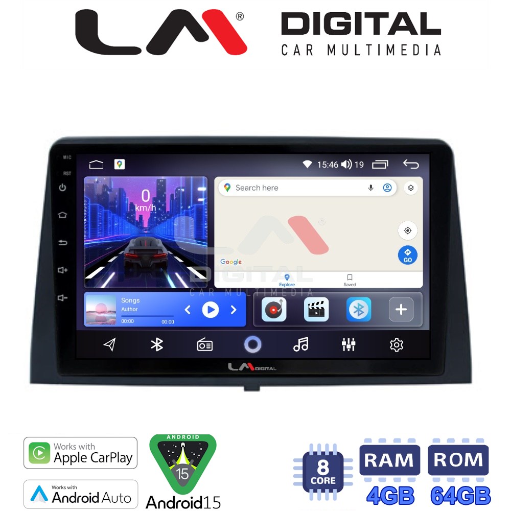 LM Digital - LM ZK8330 GPS Οθόνη OEM Multimedia Αυτοκινήτου για CITROEN BERLINGO - PEUGEOT PARTNER 2019> (CarPlay/AndroidAuto/BT/GPS/WIFI)
