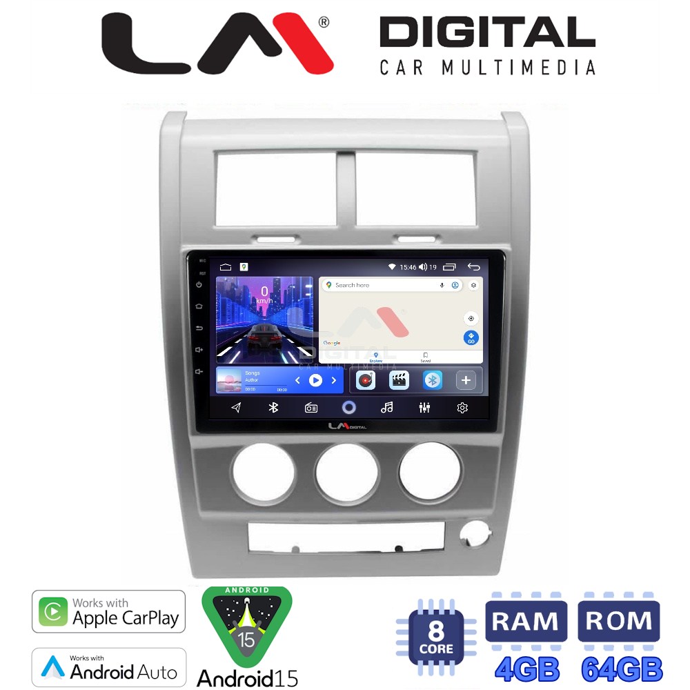 LM Digital - LM ZK8334 GPS Οθόνη OEM Multimedia Αυτοκινήτου για Jeep Cherokee KK 2008 > 2014 (CarPlay/AndroidAuto/BT/GPS/WIFI)