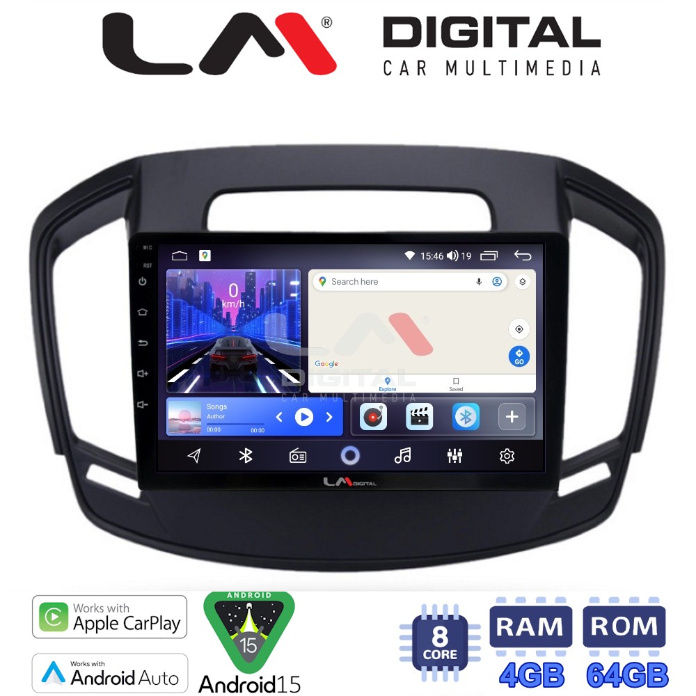 LM Digital - LM ZK8338 GPS Οθόνη OEM Multimedia Αυτοκινήτου για OPEL INSIGNIA  2014> (CarPlay/AndroidAuto/BT/GPS/WIFI)