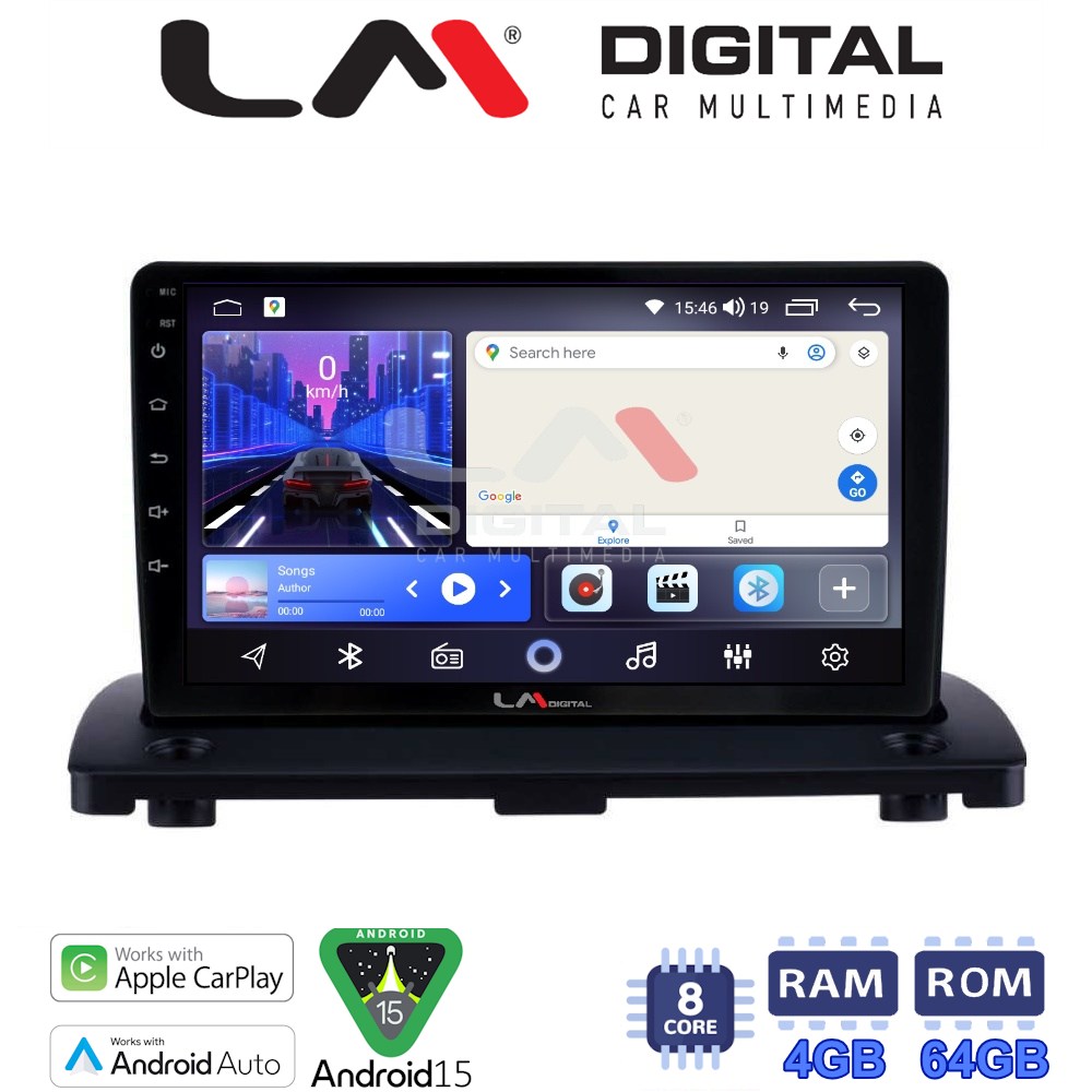 LM Digital - LM ZK8385 GPS Οθόνη OEM Multimedia Αυτοκινήτου για VOLVO XC90 2002 > 2014 (CarPlay/AndroidAuto/BT/GPS/WIFI)