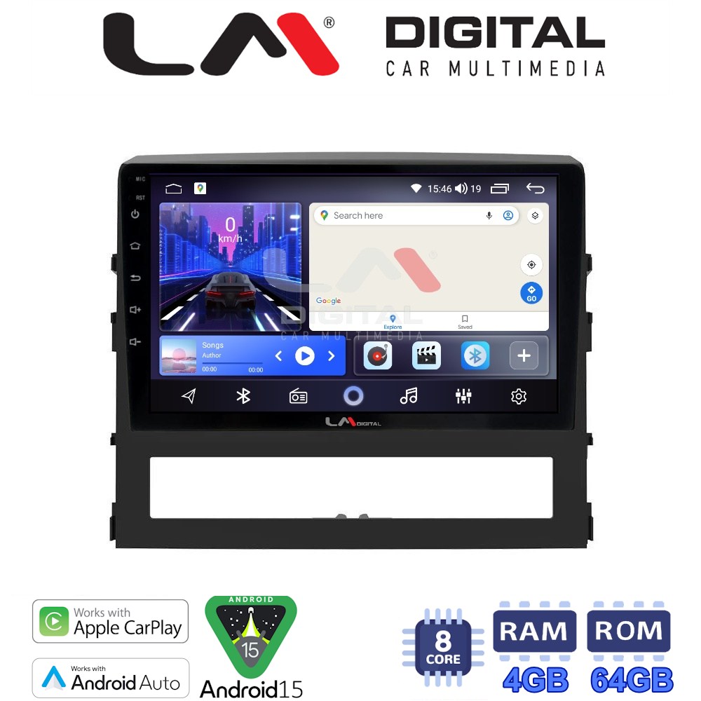 LM Digital - LM ZK8386 GPS Οθόνη OEM Multimedia Αυτοκινήτου για Toyota Land Cruiser 2016 (CarPlay/AndroidAuto/BT/GPS/WIFI)