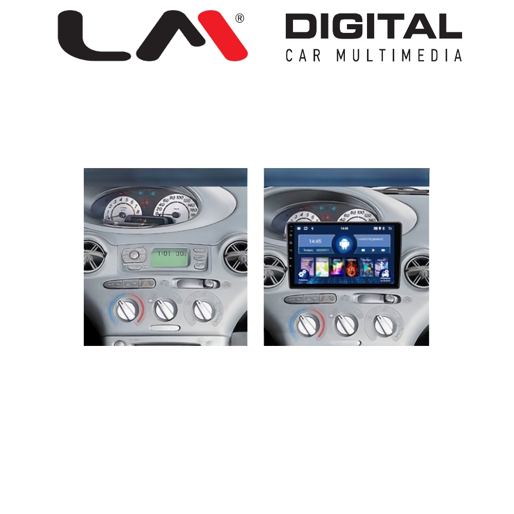 LM Digital - LM ZK8402UP GPS Οθόνη OEM Multimedia Αυτοκινήτου για Toyota Yaris 1999 > 2005 (CarPlay/AndroidAuto/BT/GPS/WIFI)
