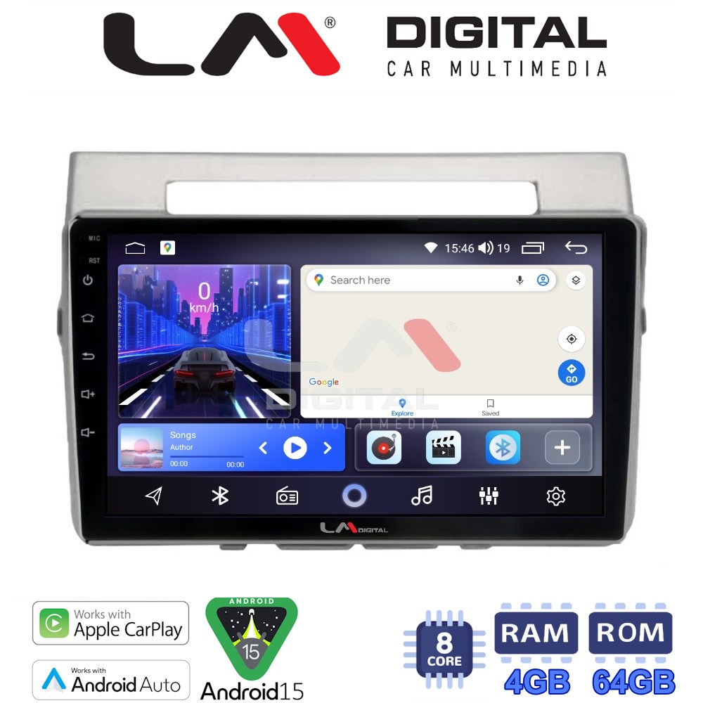 LM Digital - LM ZK8417 GPS Οθόνη OEM Multimedia Αυτοκινήτου για Toyota Corolla Verso 2004 > 2009 (CarPlay/AndroidAuto/BT/GPS/WIFI)