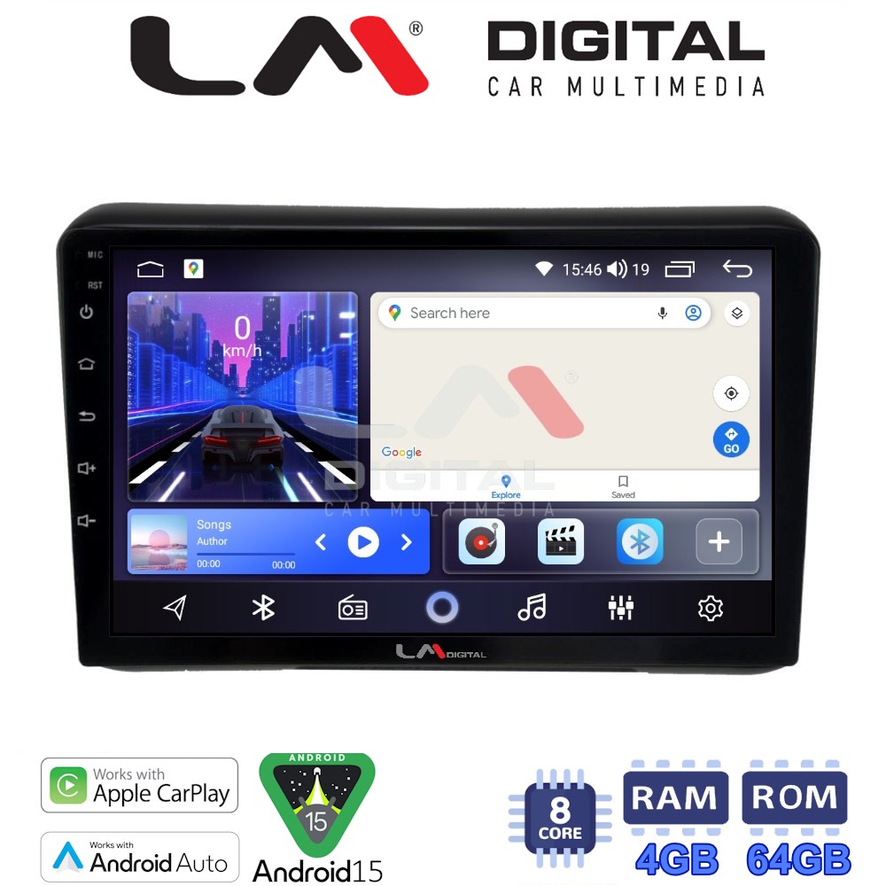 LM Digital - LM ZK8421 GPS Οθόνη OEM Multimedia Αυτοκινήτου για HONDA HRV 2015> (CarPlay/AndroidAuto/BT/GPS/WIFI)