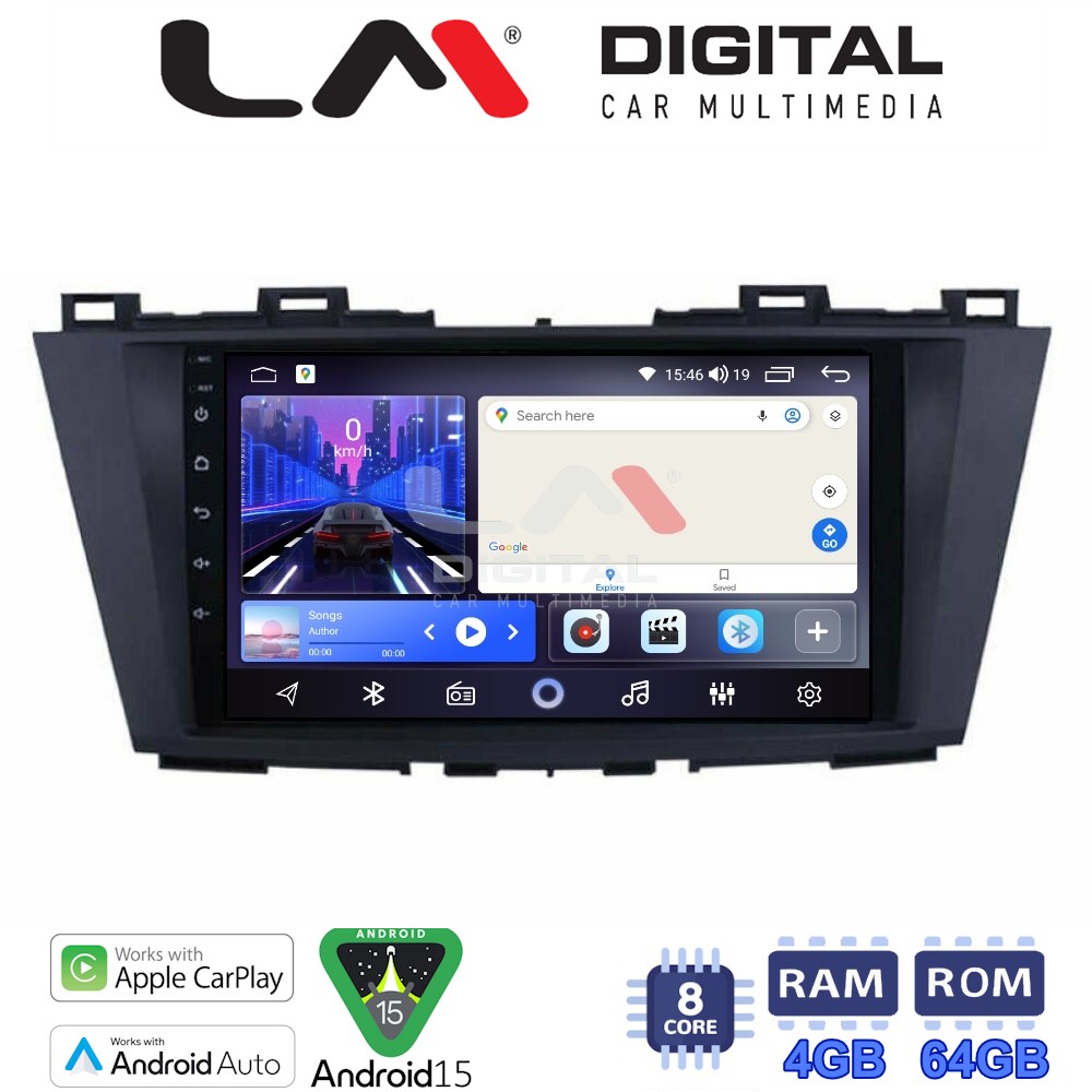 LM Digital - LM ZK8440 GPS Οθόνη OEM Multimedia Αυτοκινήτου για MAZDA 5 2011>   (CarPlay/AndroidAuto/BT/GPS/WIFI)