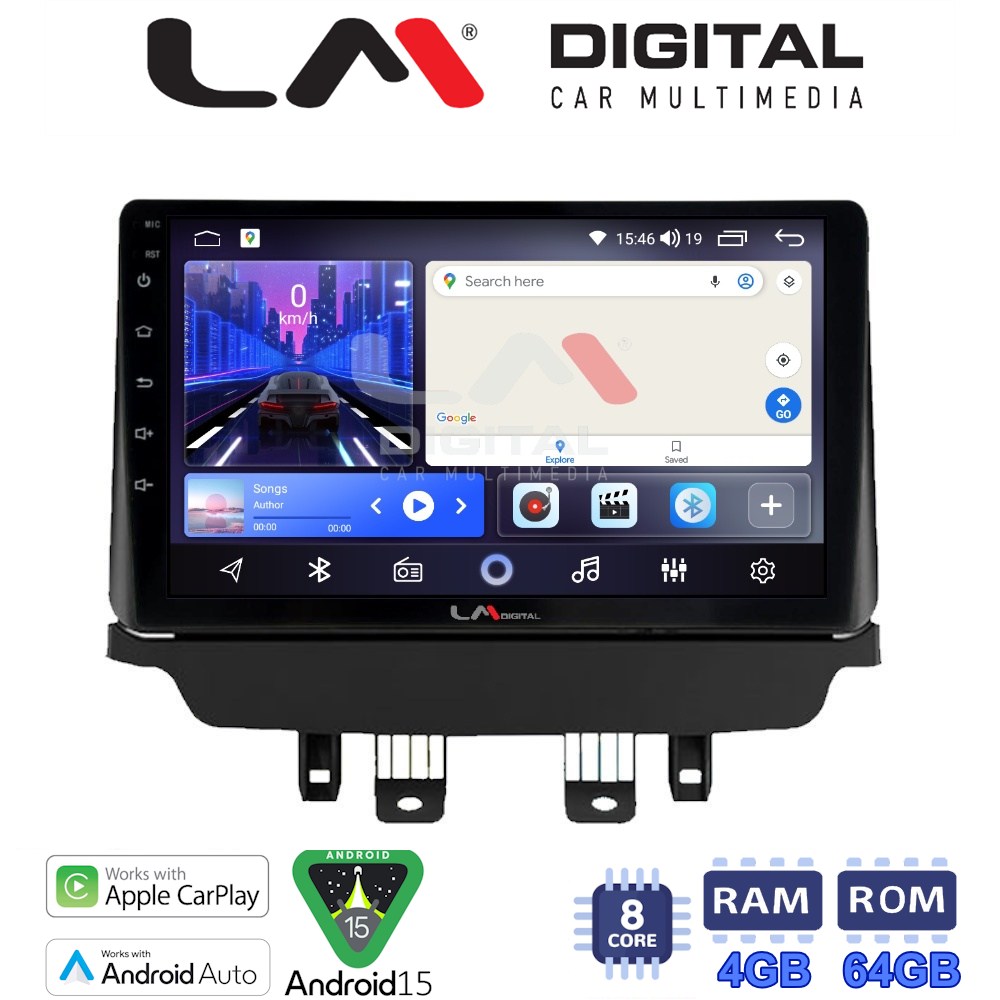 LM Digital - LM ZK8442 GPS Οθόνη OEM Multimedia Αυτοκινήτου για Mazda CX-3 2014 - 2021 (CarPlay/AndroidAuto/BT/GPS/WIFI)