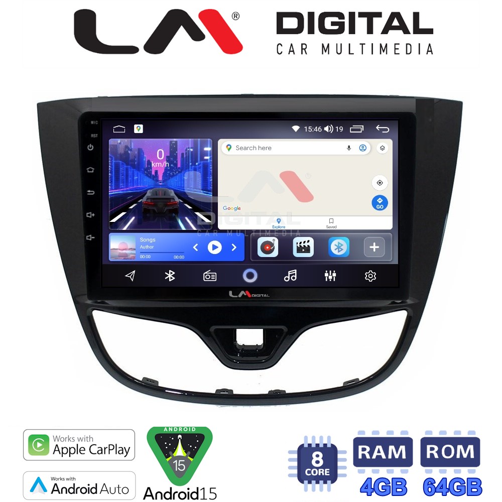LM Digital - LM ZK8479 GPS Οθόνη OEM Multimedia Αυτοκινήτου για OPEL KARL 2014-2019 (CarPlay/AndroidAuto/BT/GPS/WIFI)
