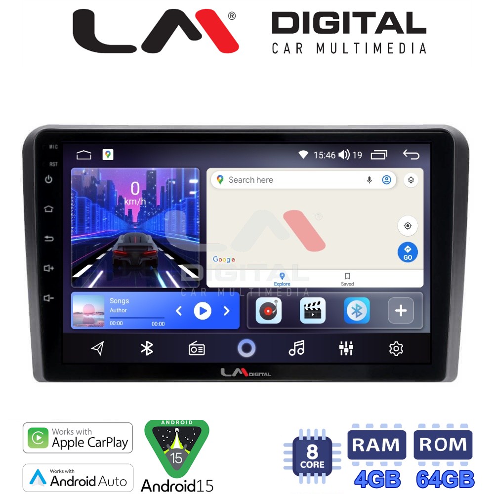 LM Digital - LM ZK8480 GPS Οθόνη OEM Multimedia Αυτοκινήτου για VW All (CarPlay/AndroidAuto/BT/GPS/WIFI)