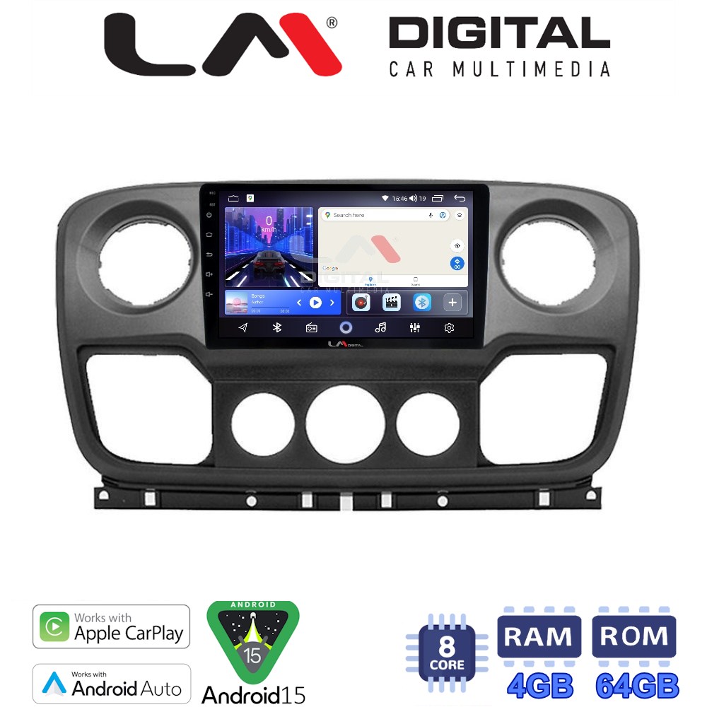 LM Digital - LM ZK8503 GPS Οθόνη OEM Multimedia Αυτοκινήτου για NISSAN NV400 2011 > 2020
OPEL Movano 2011> 2020
RENAULT Master III 2010 > 2019 (CarPlay/AndroidAuto/BT/GPS/WIFI)