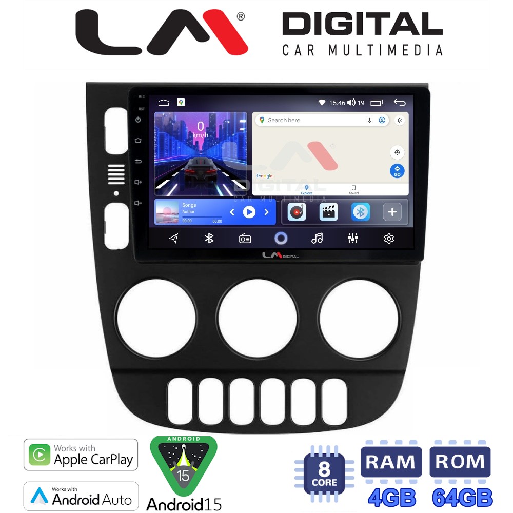 LM Digital - LM ZK8505 GPS Οθόνη OEM Multimedia Αυτοκινήτου για Mercedes ML 1998 > 2005 (CarPlay/AndroidAuto/BT/GPS/WIFI)