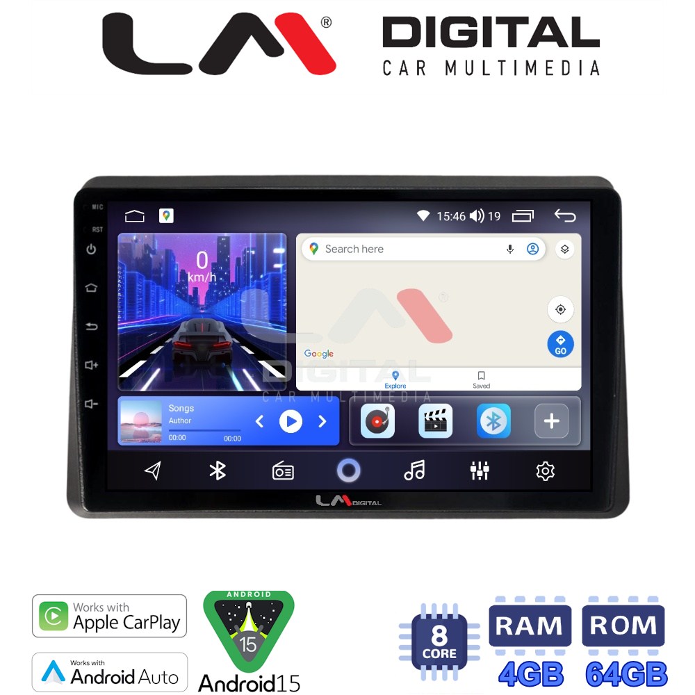 LM Digital - LM ZK8507 GPS Οθόνη OEM Multimedia Αυτοκινήτου για Nissan NV400 2020 >Renault Master 2020 >Opel Movano 2020 > (CarPlay/AndroidAuto/BT/GPS/WIFI)