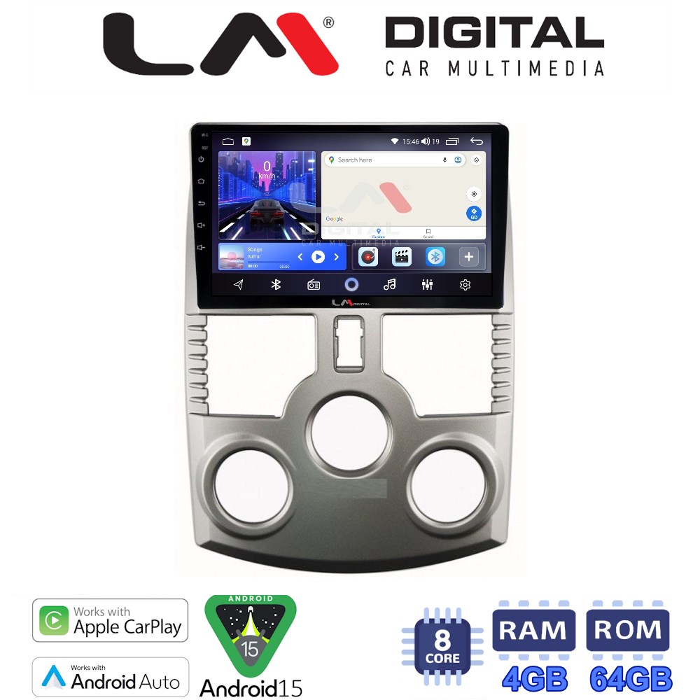 LM Digital - LM ZK8520 GPS Οθόνη OEM Multimedia Αυτοκινήτου για DAIHATSU TERIOS 2007> 2018 (CarPlay/AndroidAuto/BT/GPS/WIFI)