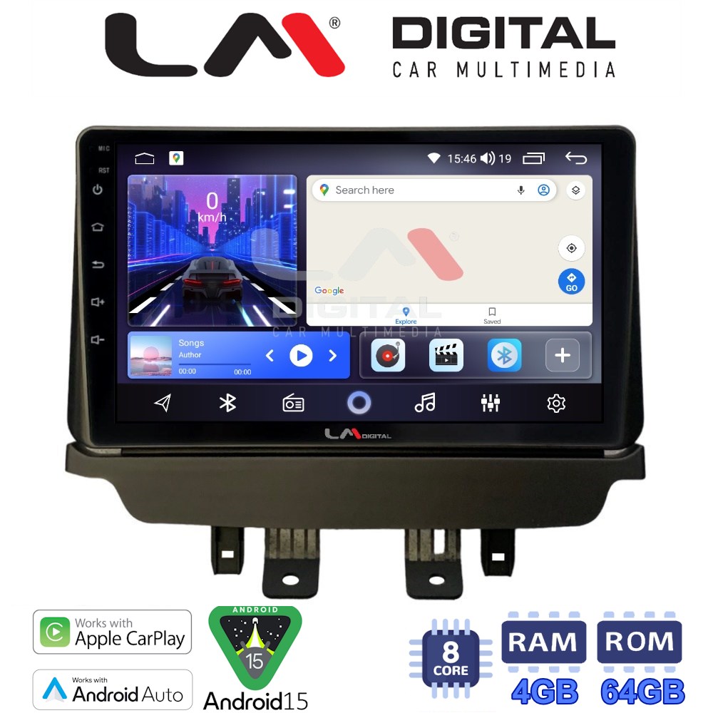 LM Digital - LM ZK8532 GPS Οθόνη OEM Multimedia Αυτοκινήτου για Mazda 2 2014 > (CarPlay/AndroidAuto/BT/GPS/WIFI)