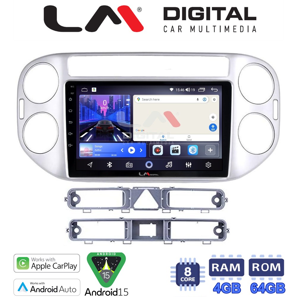 LM Digital - LM ZK8590 GPS Οθόνη OEM Multimedia Αυτοκινήτου για VW TIGUAN 2007>2017 (CarPlay/AndroidAuto/BT/GPS/WIFI)