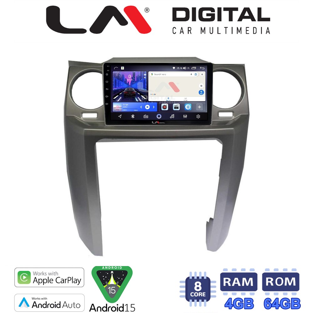 LM Digital - LM ZK8725 GPS Οθόνη OEM Multimedia Αυτοκινήτου για Land Rover Discovery 3 2004 > 2009 (CarPlay/AndroidAuto/BT/GPS/WIFI)