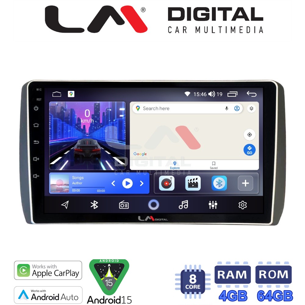 LM Digital - LM ZK8885 GPS Οθόνη OEM Multimedia Αυτοκινήτου για Toyota Urban - IST 2007 > 2016 (CarPlay/AndroidAuto/BT/GPS/WIFI)