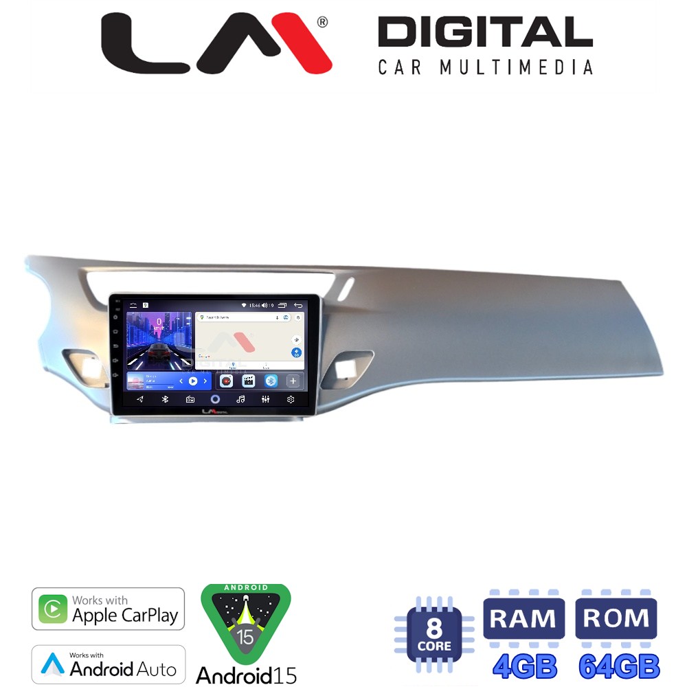 LM Digital - LM ZK8940S GPS Οθόνη OEM Multimedia Αυτοκινήτου για Citroen C3 DS3 2009 > 2016 (CarPlay/AndroidAuto/BT/GPS/WIFI)