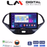 LM Digital - LM ZN4499 GPS Οθόνη OEM Multimedia Αυτοκινήτου για Ford KA 2016 > (CarPlay/AndroidAuto/BT/GPS/WIFI/GPRS)