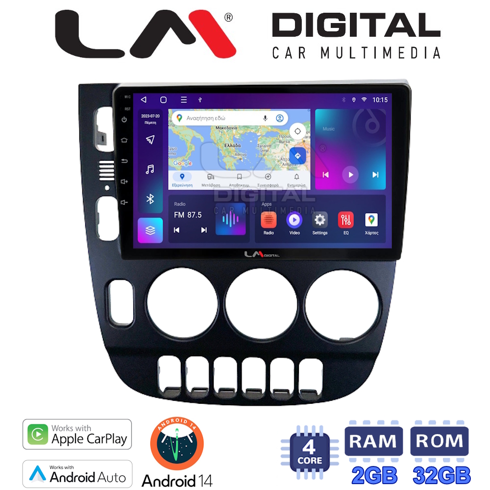 LM Digital - LM ZN4506 GPS Οθόνη OEM Multimedia Αυτοκινήτου για Mercedes ML W163 1998 > 2002 (CarPlay/AndroidAuto/BT/GPS/WIFI/GPRS)