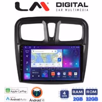 LM Digital - LM ZN4557 GPS Οθόνη OEM Multimedia Αυτοκινήτου για Dacia Santero 2012 > 2020 (CarPlay/AndroidAuto/BT/GPS/WIFI/GPRS)