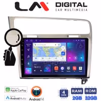 LM Digital - LM ZN4591 GPS Οθόνη OEM Multimedia Αυτοκινήτου για VW GOLF7 (CarPlay/AndroidAuto/BT/GPS/WIFI/GPRS)