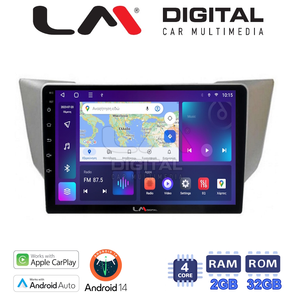 LM Digital - LM ZN4620 GPS Οθόνη OEM Multimedia Αυτοκινήτου για LEXUS RS 2003>2009 (CarPlay/AndroidAuto/BT/GPS/WIFI/GPRS)