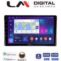 LM Digital - LM ZN4754 GPS Οθόνη OEM Multimedia Αυτοκινήτου για Toyota Yaris 2023 > (CarPlay/AndroidAuto/BT/GPS/WIFI/GPRS)