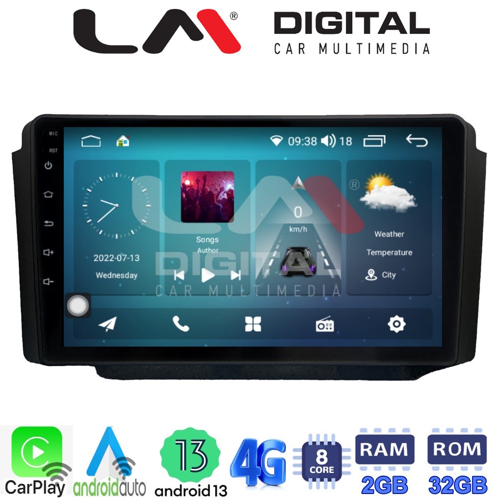 LM Digital - LM ZR8013 GPS Οθόνη OEM Multimedia Αυτοκινήτου για Ssangyong Rexton 2002>2006 (CarPlay/AndroidAuto/BT/GPS/WIFI/GPRS)
