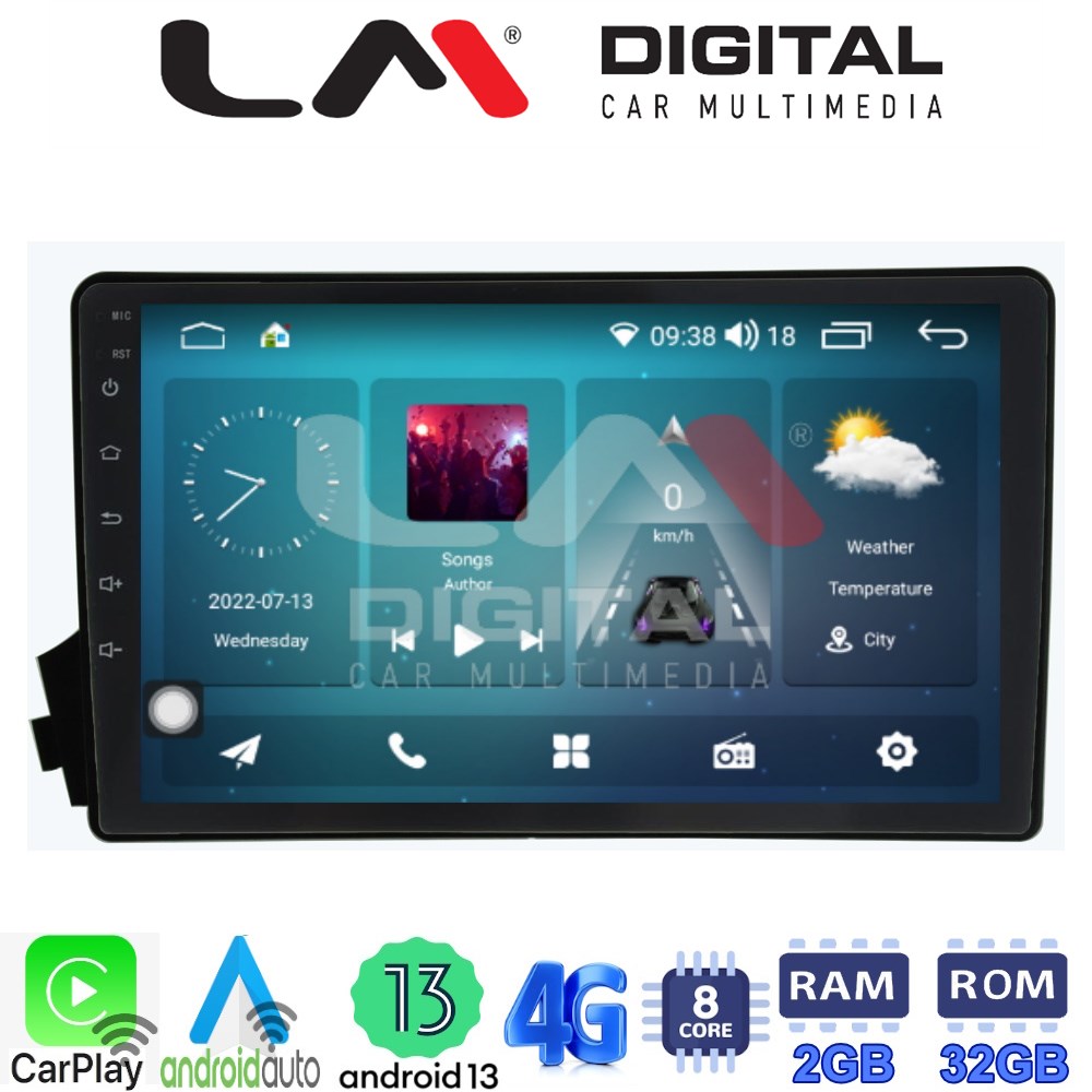 LM Digital - LM ZR8015 GPS Οθόνη OEM Multimedia Αυτοκινήτου για Ssangyong Actyon - Kyron 2006>2015 (CarPlay/AndroidAuto/BT/GPS/WIFI/GPRS)
