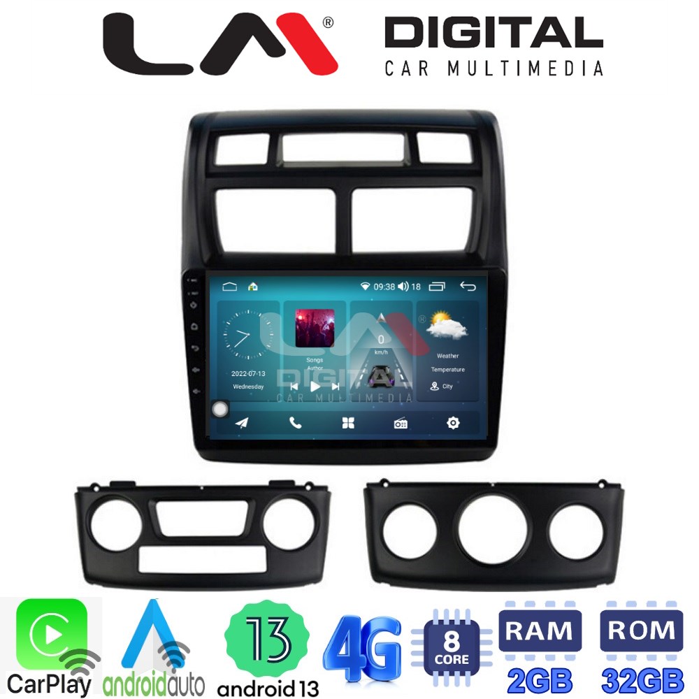 LM Digital - LM ZR8023 GPS Οθόνη OEM Multimedia Αυτοκινήτου για KIA SPORTAGE 2004>2010 (CarPlay/AndroidAuto/BT/GPS/WIFI/GPRS)