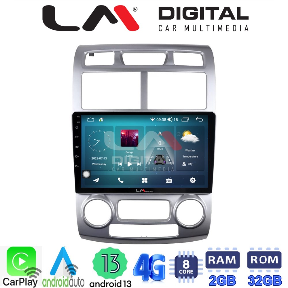 LM Digital - LM ZR8023SC GPS Οθόνη OEM Multimedia Αυτοκινήτου για Kia Sportage 2004 > 2010 (CarPlay/AndroidAuto/BT/GPS/WIFI/GPRS)