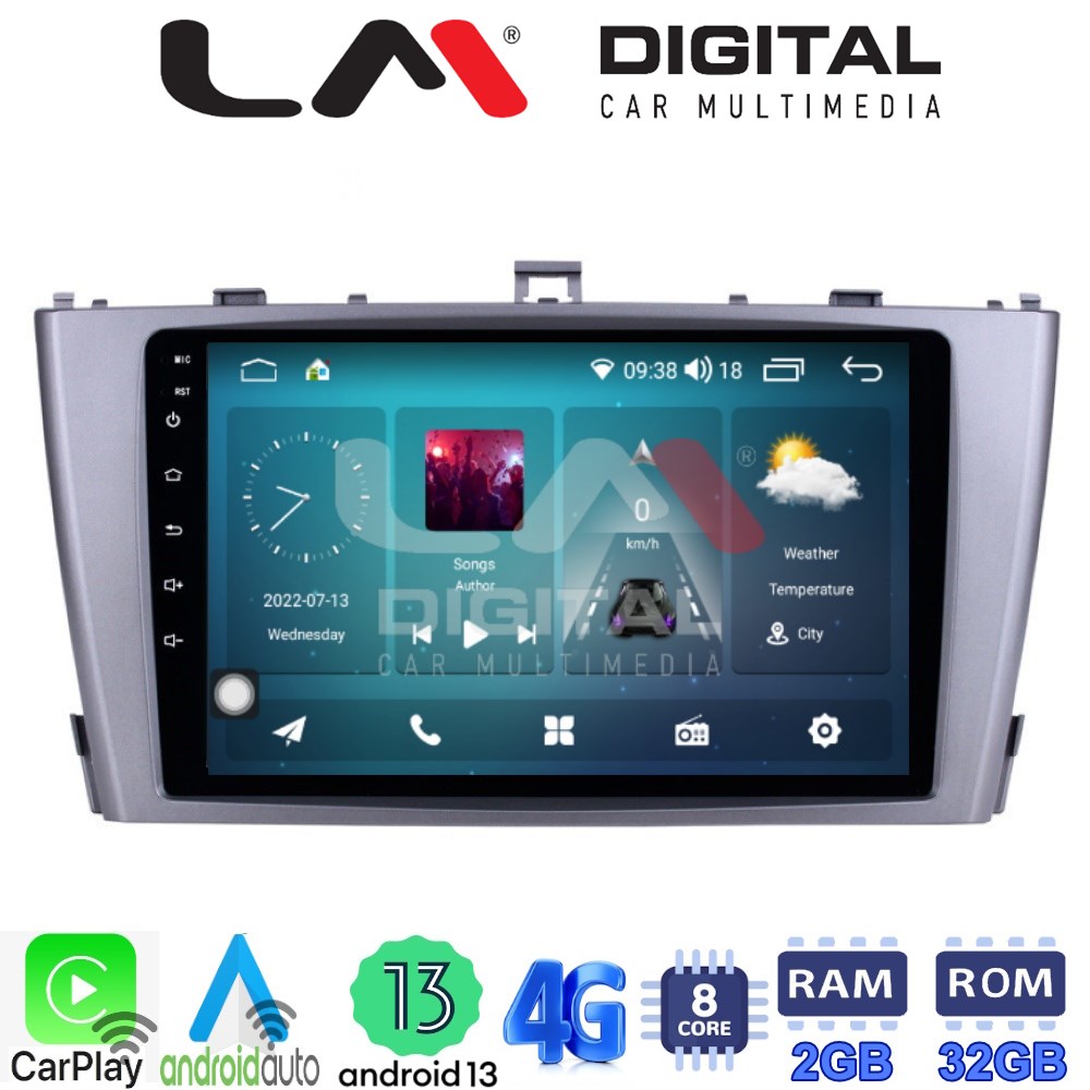 LM Digital - LM ZR8027 GPS Οθόνη OEM Multimedia Αυτοκινήτου για TOYOTA AVENSIS T27 2009 > 2016  (CarPlay/AndroidAuto/BT/GPS/WIFI/GPRS)