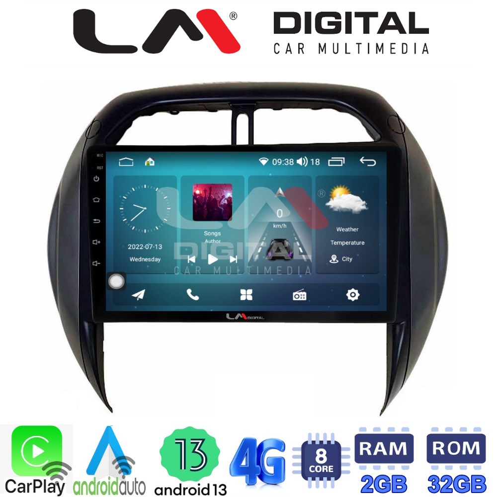 LM Digital - LM ZR8071CL GPS Οθόνη OEM Multimedia Αυτοκινήτου για Toyota Rav4 2000 > 2006 (CarPlay/AndroidAuto/BT/GPS/WIFI/GPRS)