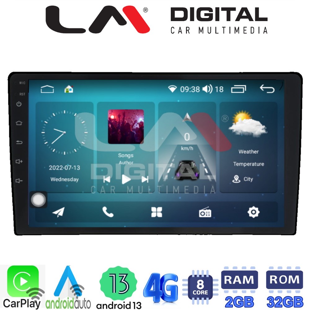 LM Digital - LM ZR8086 GPS Οθόνη OEM Multimedia Αυτοκινήτου για KIA CEED 2009>2012 (CarPlay/AndroidAuto/BT/GPS/WIFI/GPRS)