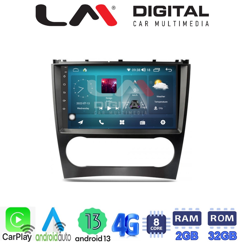 LM Digital - LM ZR8093 GPS Οθόνη OEM Multimedia Αυτοκινήτου για MERCEDES C class (W203) – CLC  2004>2008 (CarPlay/AndroidAuto/BT/GPS/WIFI/GPRS)
