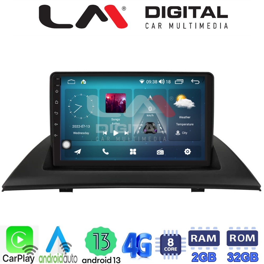 LM Digital - LM ZR8103 GPS Οθόνη OEM Multimedia Αυτοκινήτου για BMW X3 2003 > 2010 (CarPlay/AndroidAuto/BT/GPS/WIFI/GPRS)