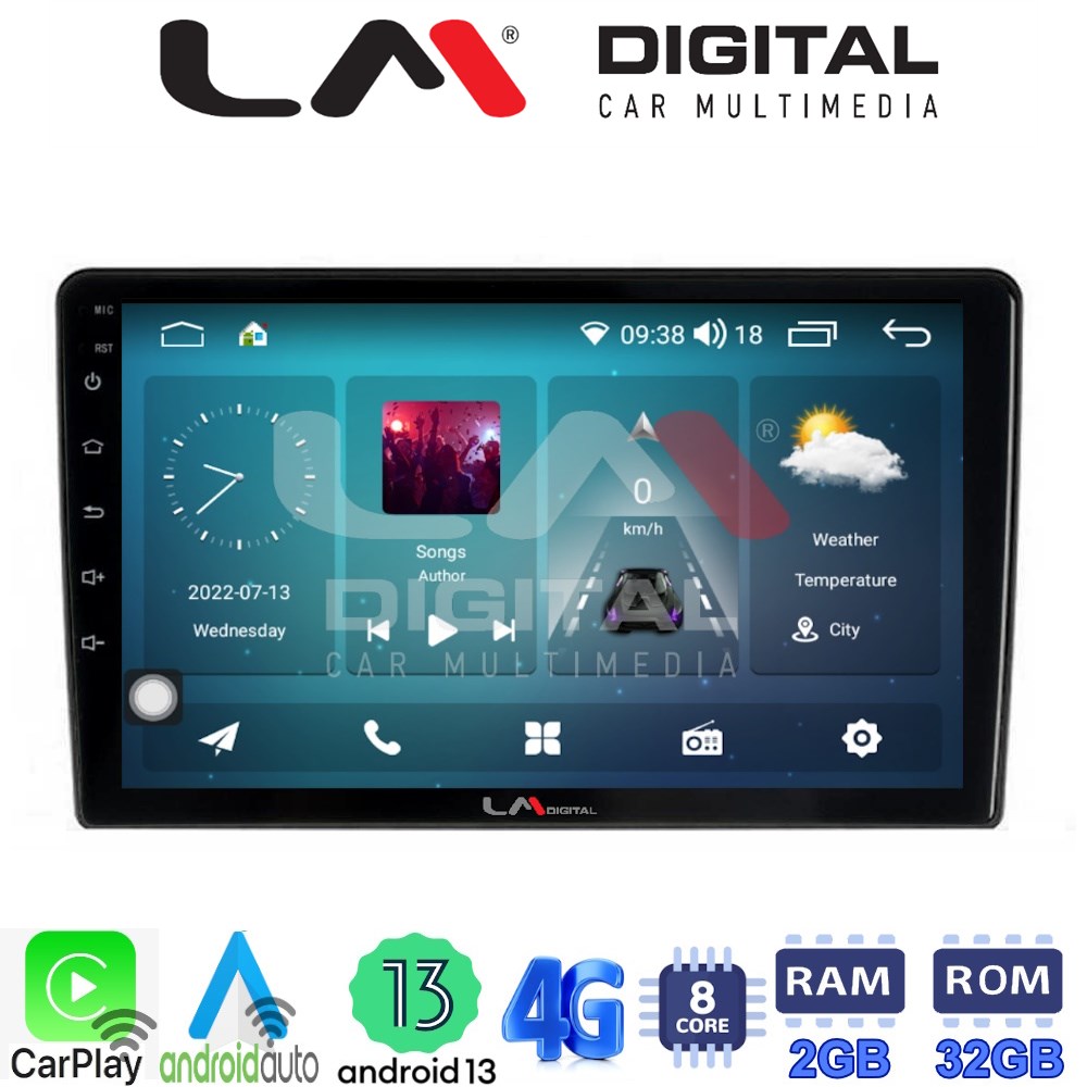 LM Digital - LM ZR8121 GPS Οθόνη OEM Multimedia Αυτοκινήτου για Kia Ceed 2007 > 2008 (CarPlay/AndroidAuto/BT/GPS/WIFI/GPRS)