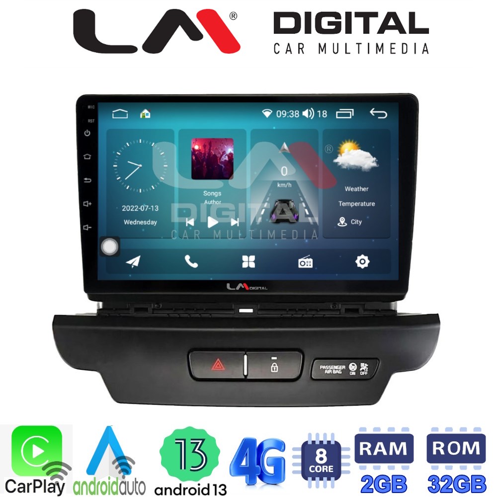 LM Digital - LM ZR8125 GPS Οθόνη OEM Multimedia Αυτοκινήτου για Kia CEED 2018 > 2022 (CarPlay/AndroidAuto/BT/GPS/WIFI/GPRS)