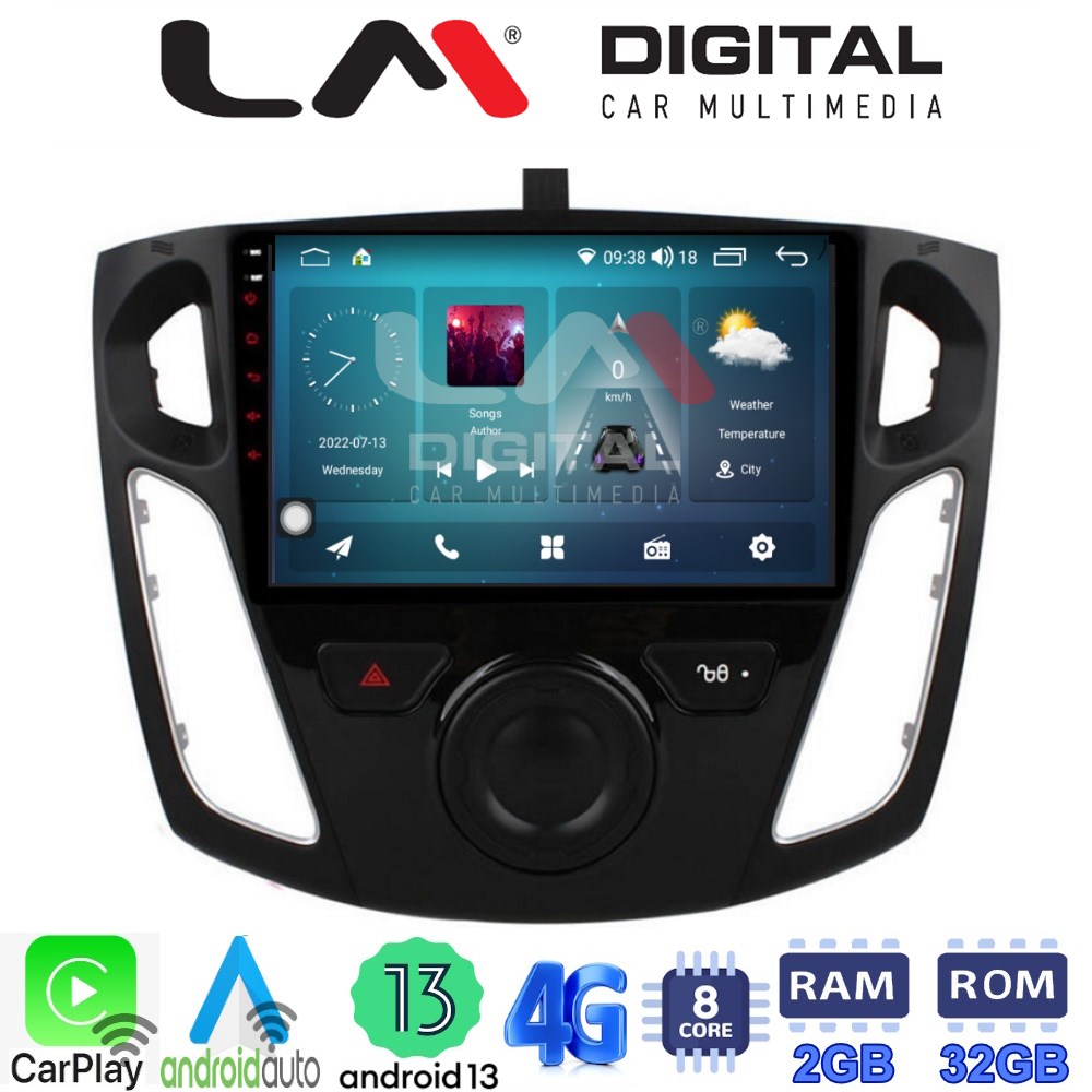 LM Digital - LM ZR8150 GPS Οθόνη OEM Multimedia Αυτοκινήτου για FORD FOCUS 2015>2018 (CarPlay/AndroidAuto/BT/GPS/WIFI/GPRS)